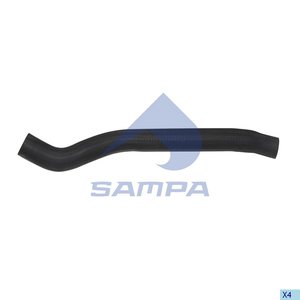 Изображение 2, 041.161 Патрубок SCANIA радиатора SAMPA