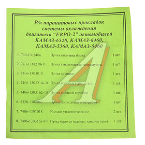 Изображение 2, 7406.1303000-01 Ремкомплект КАМАЗ-ЕВРО-2 радиатора комплект 8 наимен. КАМРТИ