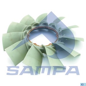 Изображение 1, 051.232-01 Крыльчатка DAF вентилятора SAMPA