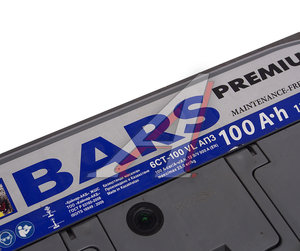 Изображение 4, 6СТ100(0) Аккумулятор BARS Premium 100А/ч обратная полярность