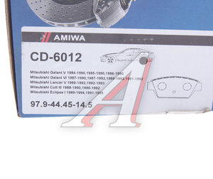 Изображение 3, CD6012 Колодки тормозные MITSUBISHI Lancer (87-93) передние (4шт.) AMIWA