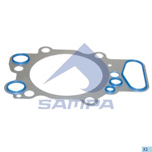 Изображение 2, 042.178 Прокладка головки блока SCANIA 124 (1 цилиндр/DSC12.01) SAMPA