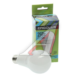 Изображение 1, EL-LED-A65-25W-E27-4K Лампа светодиодная E27 A65 25W (225W) 220V холодный ERGOLUX