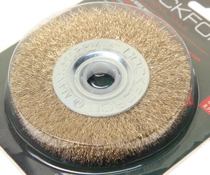 Изображение 2, RF-BWF004 Кордщетка для УШМ дисковая 100мм латунь в блистере ROCKFORCE