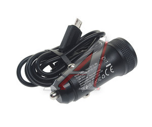Изображение 2, Z49A black Устройство зарядное в прикуриватель 1USB 12V кабель micro USB HOCO