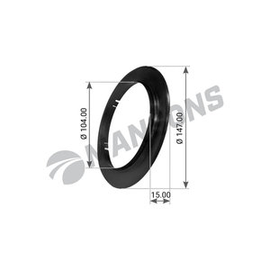 Изображение 5, GR310 Сальник BPW ступицы (103х147х15мм) кольцо пластмассовое на ось 9т MANSONS