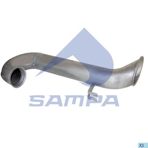 Изображение 2, 050.435 Труба выхлопная глушителя DAF SAMPA