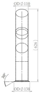 Изображение 4, 48120 Труба выхлопная глушителя MAN TGA передняя E-line DINEX