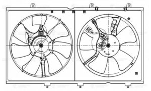 Изображение 4, LFK1100 Вентилятор MITSUBISHI ASX (10-) охлаждения радиатора двигателя LUZAR