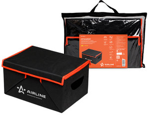 Изображение 2, AO-SB-24 Органайзер в багажник 46х32х19см черно-оранжевый AIRLINE