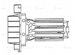 Изображение 7, LFR1680 Резистор FIAT Ducato (06-) вентилятора отопителя LUZAR