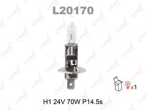 Изображение 1, L20170 Лампа 24V H1 70W P14.5s LYNX
