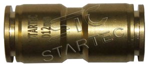 Изображение 2, INF.11.MPUC06 Соединитель трубки ПВХ, полиамид d=6 мм прямой латунь STARTEC