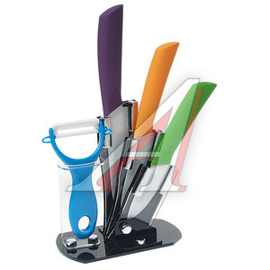 Изображение 1, Ceramic knife Набор ножей кухонных керамических 5 предметов