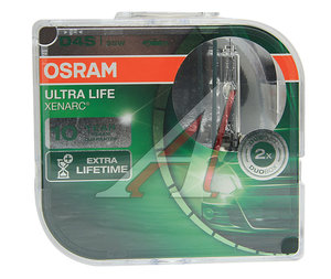 Изображение 2, 66440ULT-HCB Лампа ксеноновая D4S 35W P32d-5 4300K 42V 3200лм бокс (2шт.) Ultra Life OSRAM