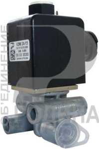 Изображение 1, КЭМ 24-15 Клапан электромагнитный МАЗ 24V (байонетный разъем) РОДИНА