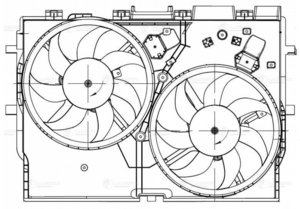 Изображение 4, LFK1680 Вентилятор PEUGEOT Boxer (06-) охлаждения электрический в сборе LUZAR
