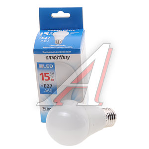 Изображение 1, SBL-A60-15-60K-E27 Лампа светодиодная E27 A60 15W(120W) 220V холодный SMART BUY