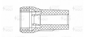 Изображение 2, STC1118 Наконечник MITSUBISHI Lancer (08-) (1.8/2.0) катушки зажигания STARTVOLT