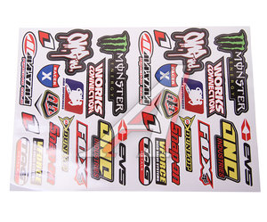 Изображение 1, 073262 Наклейка виниловая вырезанная "MAXIMA racing" 25х35см в наборе полноцветная AUTOSTICKERS