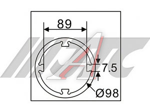 Изображение 4, JTC-7796 Головка для гайки ступицы промежуточной шестерни ГРМ (VOLVO FM440(D13) JTC