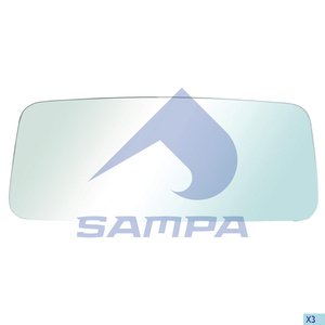Изображение 5, 201.206 Элемент зеркальный MERCEDES Atego 2 (04-06/10), Axor (04-) основной с подогревом SAMPA