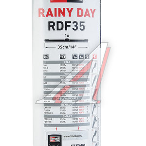 Изображение 4, RDF35/B01 Щетка стеклоочистителя 350мм бескаркасная Rainy Day Flat Multi Clip CHAMPION