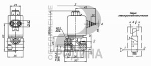 Изображение 2, КЭМ 24-06 Клапан электромагнитный КАМАЗ, МАЗ 24V разъем байонетный РОДИНА