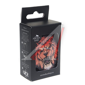 Изображение 2, 4678597207360 (nemleocolorset) Подвеска ароматная "Лев рычит" в крафтовой упаковке цветная AROMA BAR