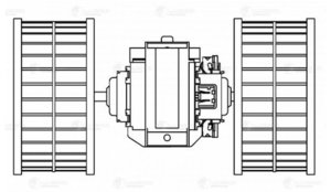 Изображение 4, LFh1604 Мотор отопителя IVECO Stralis, Eurotrakker, Eurotechcursor (с крыльчатками) LUZAR