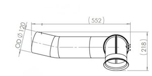 Изображение 5, 5AA003 Труба выхлопная глушителя MERCEDES Actros E-line DINEX