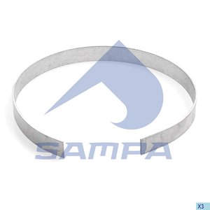 Изображение 2, 031.149 Хомут глушителя VOLVO FH12, 16 (уплотнит кольцо трубы турбины) SAMPA