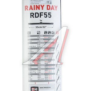 Изображение 4, RDF55/B01 Щетка стеклоочистителя 550мм бескаркасная Rainy Day Flat Multi Clip CHAMPION
