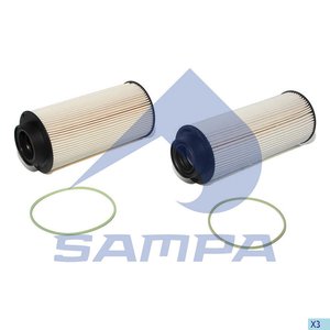 Изображение 1, 040.665-01 Фильтр топливный SCANIA P, R series дв.DC9, DC13XPI комплект (2шт.) SAMPA
