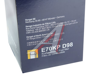 Изображение 4, E70KPD98 Фильтр топливный DAF XF95, CF85 HENGST