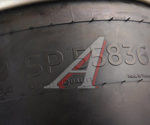 Изображение 4, SP55836-K02 Пневморессора DAF 95 (металл.стакан 1отв.M16мм) (3 шп.,  2шт. M16х1.5мм без отбойника) SAMPA