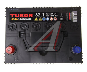 Изображение 2, 6СТ62(1) D23R Аккумулятор TUBOR Asia Standart 62А/ч