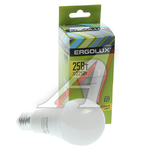 Изображение 1, EL-LED-A65-25W-E27-3K Лампа светодиодная E27 A65 25W (225W) 220V теплый ERGOLUX