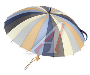 Изображение 1, 2400(L 2240) Зонт-трость женский купол-полиэстр R-55см ручка прямая 24 спицы ТРИ СЛОНА