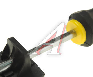 Изображение 2, ER-7DA-05H Отвертка шлицевая SL 5.5х75мм магнитная с противоскользящей ручкой (с держателем) ЭВРИКА