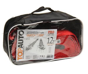 Изображение 1, ДС129С Трос буксировочный 12т 9м ленточный динамический (петля-петля) в сумке ТОП АВТО
