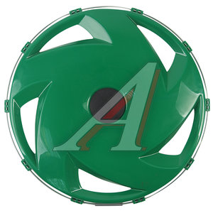 Изображение 1, МК-ПЛ-В06 Колпак колеса R-22.5 заднего пластик (зеленый) (вентилятор)ТТ