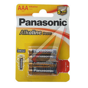 Изображение 1, PAN-LR03бл Батарейка AAA LR03 1.5V блистер (4шт.) Alkaline Power Essential PANASONIC