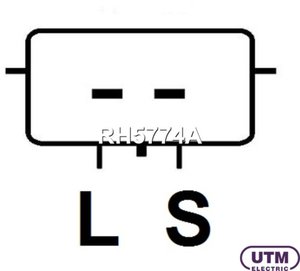 Изображение 3, RH5774A Реле регулятор NISSAN Maxima (94-98) напряжения генератора UTM
