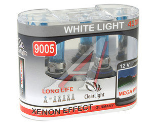 Изображение 1, ML9005WL Лампа 12V HB3 60W P20d бокс (2шт.) White Light CLEARLIGHT