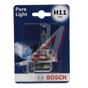 Изображение 2, 1987301339 Лампа 12V H11 55W PGJ19-2 блистер (1шт.) Pure Light BOSCH