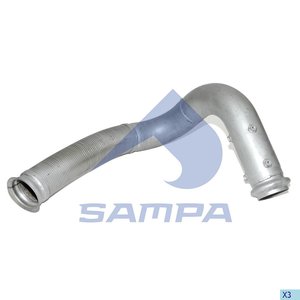 Изображение 2, 079.164 Труба приемная глушителя RENAULT Premium передняя SAMPA