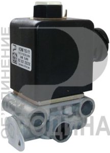 Изображение 1, КЭМ10-11 Клапан электромагнитный КАМАЗ, МАЗ 24V разъем байонетный РОДИНА (ОАО КАМАЗ)