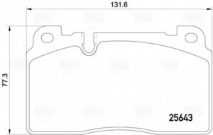 Изображение 5, PF4170 Колодки тормозные AUDI A7 (15-) передние (4шт.) TRIALLI