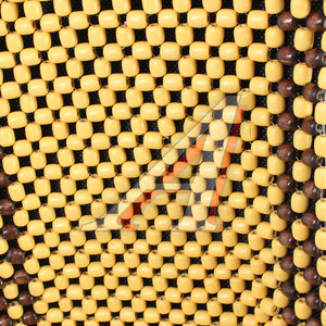Изображение 2, GS 9012 Накидка на сиденье массажная бамбуковая с подголовником светлая с узором GOLDEN SNAIL